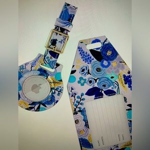 Rifle Paper Co Luggage tag with Apple Airtag case
